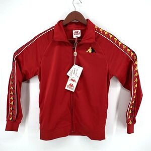 New Kappa Streetwear 222 Banda Annistonin Red  Zip Up Track Jacket S